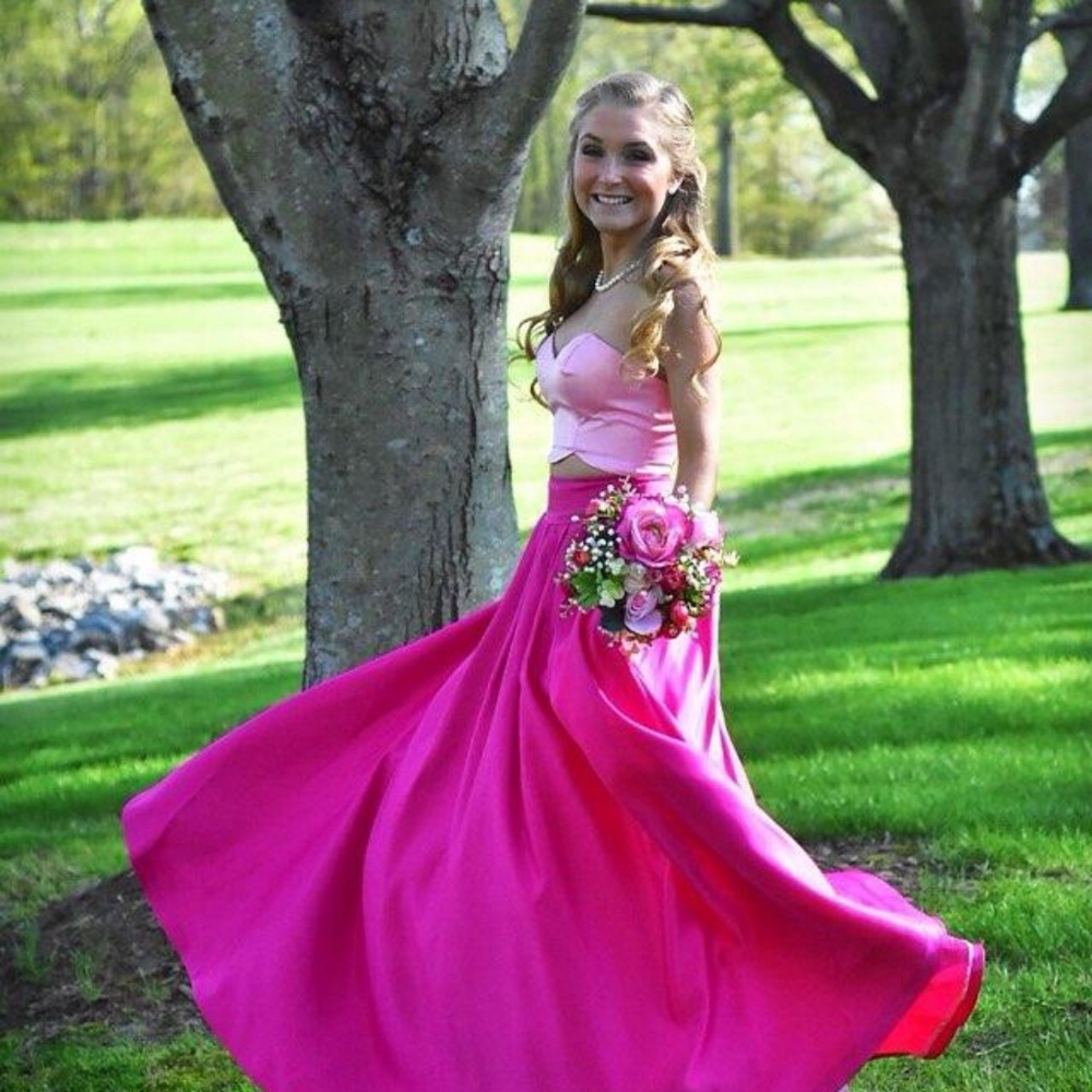 Rachel Allan 2 Piece Prom Dress - Picture 1 of 6